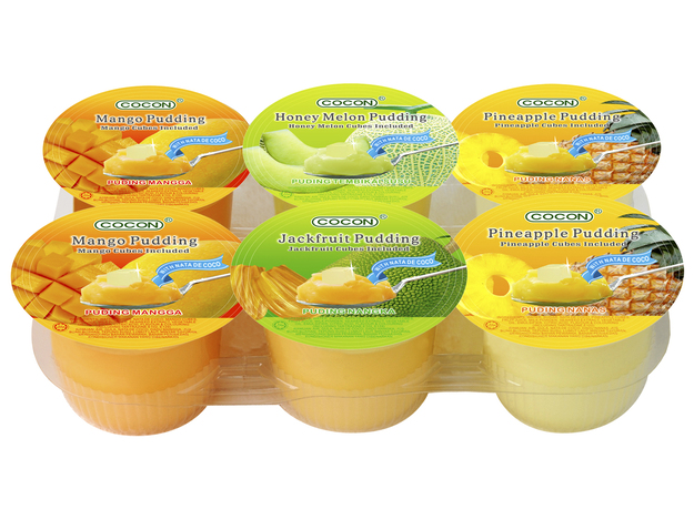 Fruitpudding Nata de Coco met Blokjes