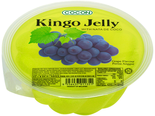 Kingo Druiven Jelly met Nata de Coco