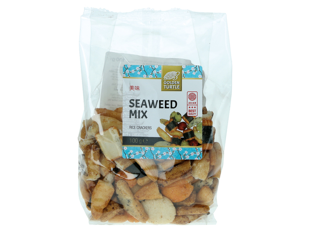 Rijstcrackermix met Zeewier