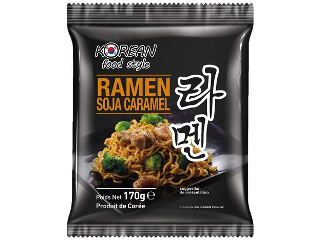 Korean Food Style Voorgekookte Ramen Soja Karamel 12 x 170 g