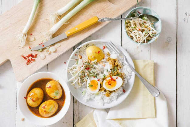 Indonesian eggs Telor Petis